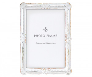 Sonata Vintage White Photo Frame 4x6