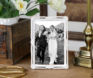 Sonata Vintage White Photo Frame 4x6