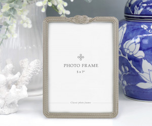 Love Knot Silver Photo Frame 5x7