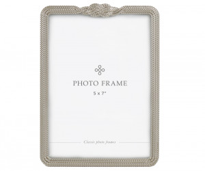 Love Knot Silver Photo Frame 5x7