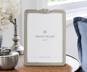 Love Knot Silver Photo Frame 5x7