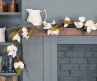 White Magnolia Garland - 200cm