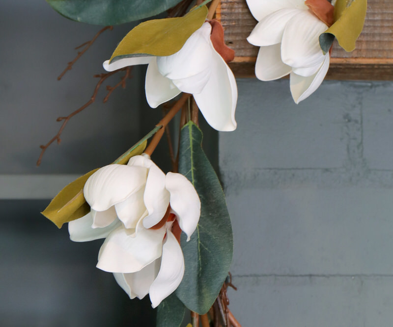 White Magnolia Garland - 200cm