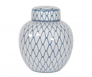 Round Maillons Blue Ginger Jar