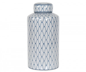 Tall Maillons Blue Ginger Jar