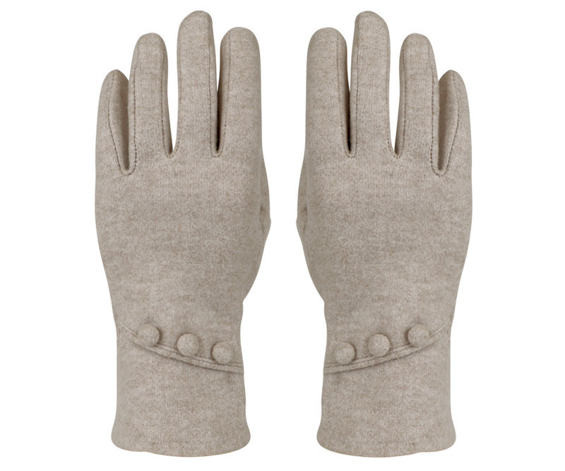 Seattle 3 Button Gloves - Cream
