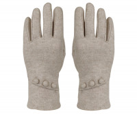 Seattle 3 Button Gloves - Cream