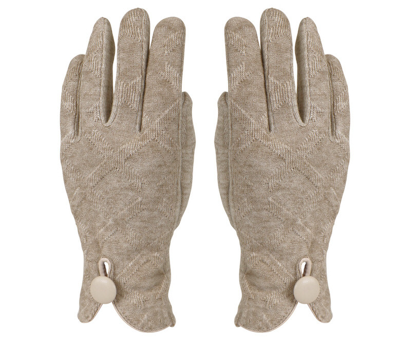 Lola Argyle Winter Gloves - Sand