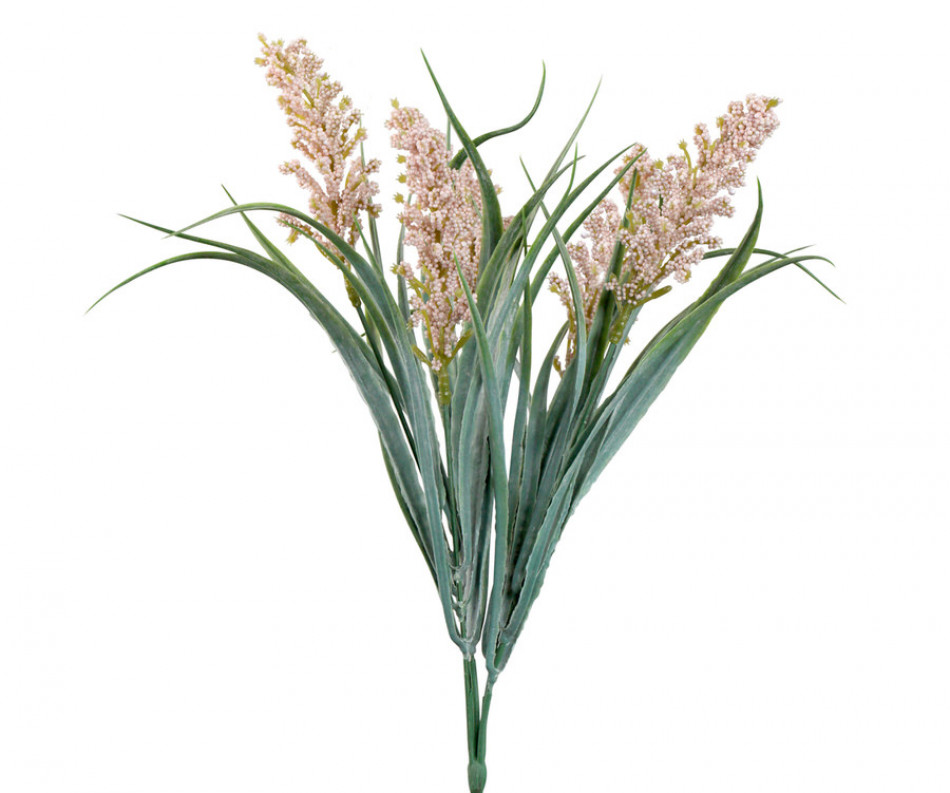 Set 3 Pink Lirabelle Flowering Grass Stems