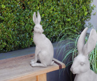 Small Harold the Hare Sculpture - Grey