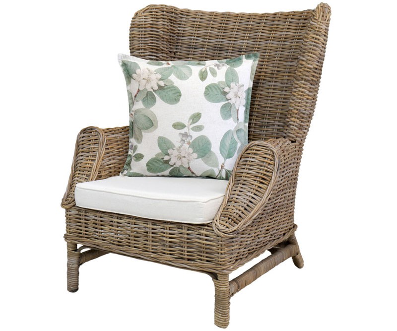 Highbury Rattan Wingback Armchair