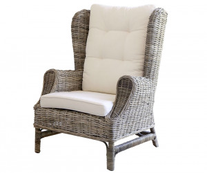 Highbury Rattan Wingback Armchair