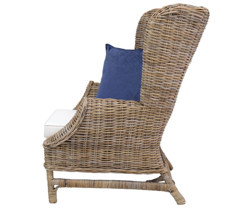 wicker wing back chairs