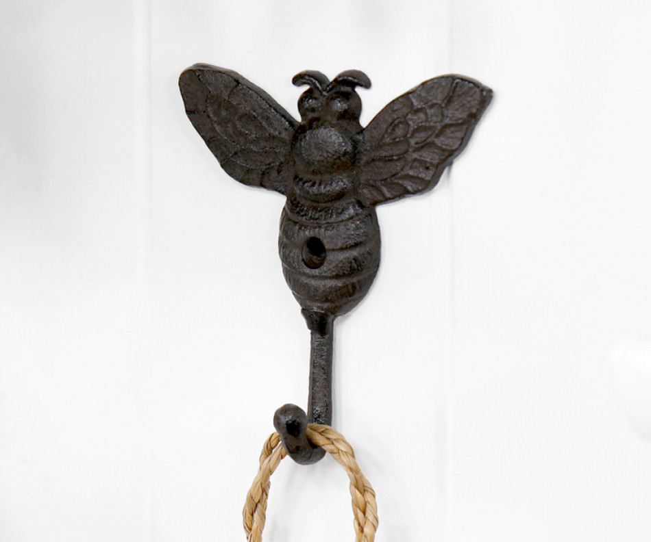 Bumble Bee Cast Iron Wall Hook