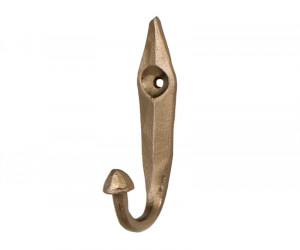 Forge Brass Wall Hook Vintage Style