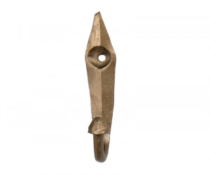 Forge Brass Wall Hook Vintage Style