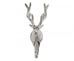 Bergen Silver Stag Wall Hook