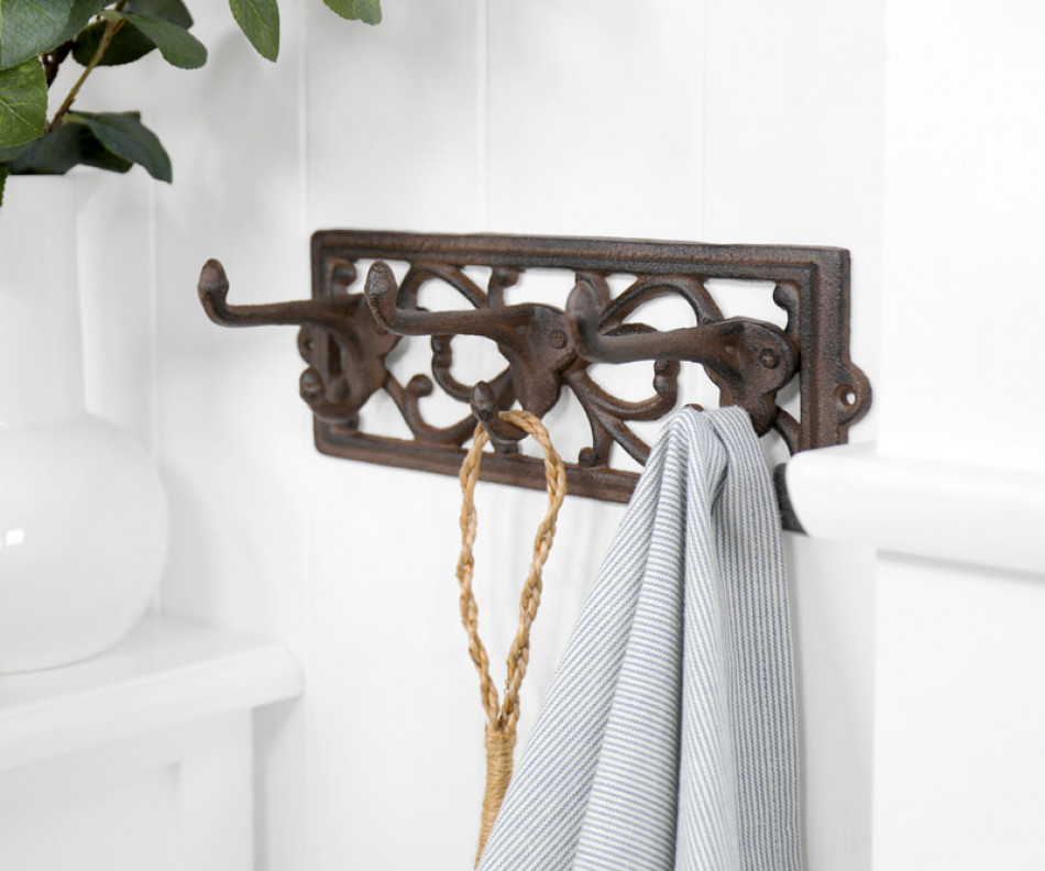 Meryton 3-Hook Vintage Coat Rack