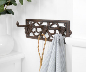 Meryton 3-Hook Vintage Coat Rack