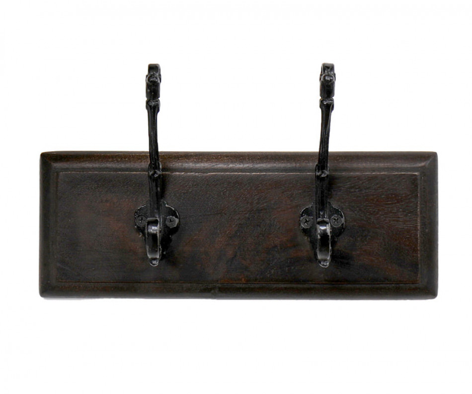 Oakham 2-Hook Vintage Coat Rack