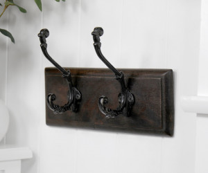 Oakham 2-Hook Vintage Coat Rack