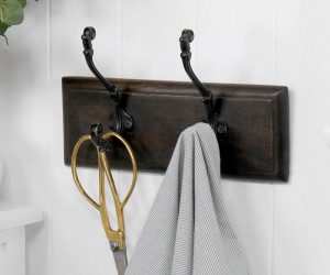 Oakham 2-Hook Vintage Coat Rack