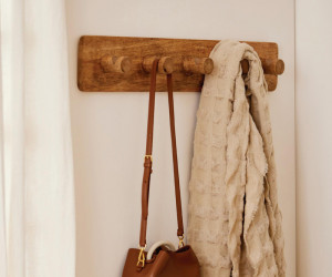 Bairnsdale 5 Hook Mango Wood Coat Rack