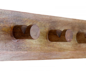 Bairnsdale 5 Hook Mango Wood Coat Rack