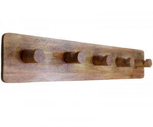 Bairnsdale 5 Hook Mango Wood Coat Rack