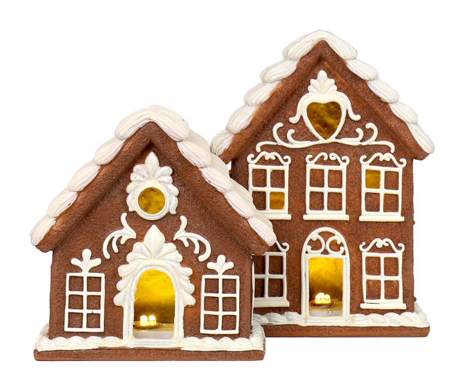 Small LED Snow Forest Gingerbread House