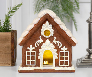 Small LED Snow Forest Gingerbread House