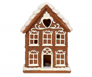 Large LED Snow Forest Gingerbread House