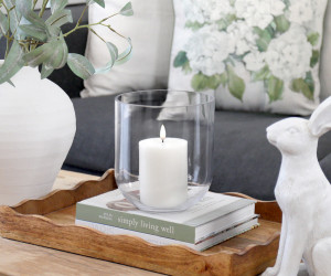 Large Haven Glass Candle Hurricane