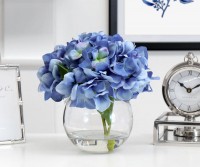 Blue Hydrangea Vase Arrangement - Small