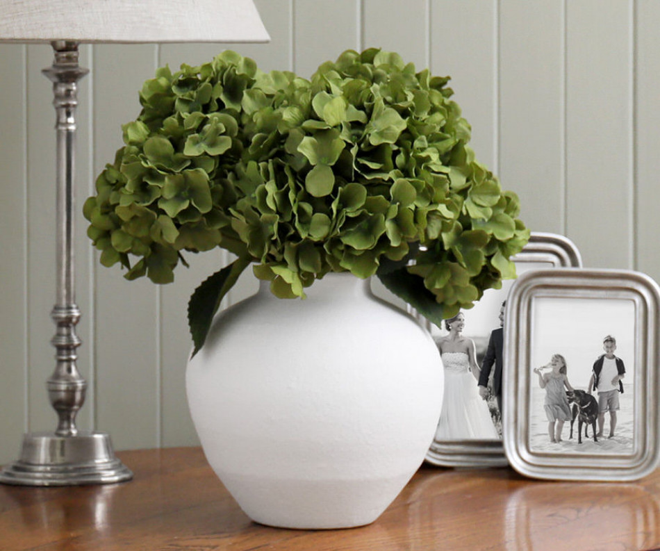 Set 5 Peridot Green Hydrangeas Bouquet