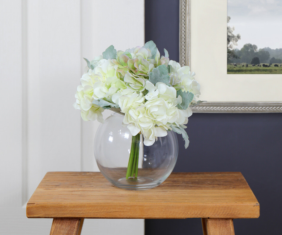 Soft Greens Hydrangea Bouquet