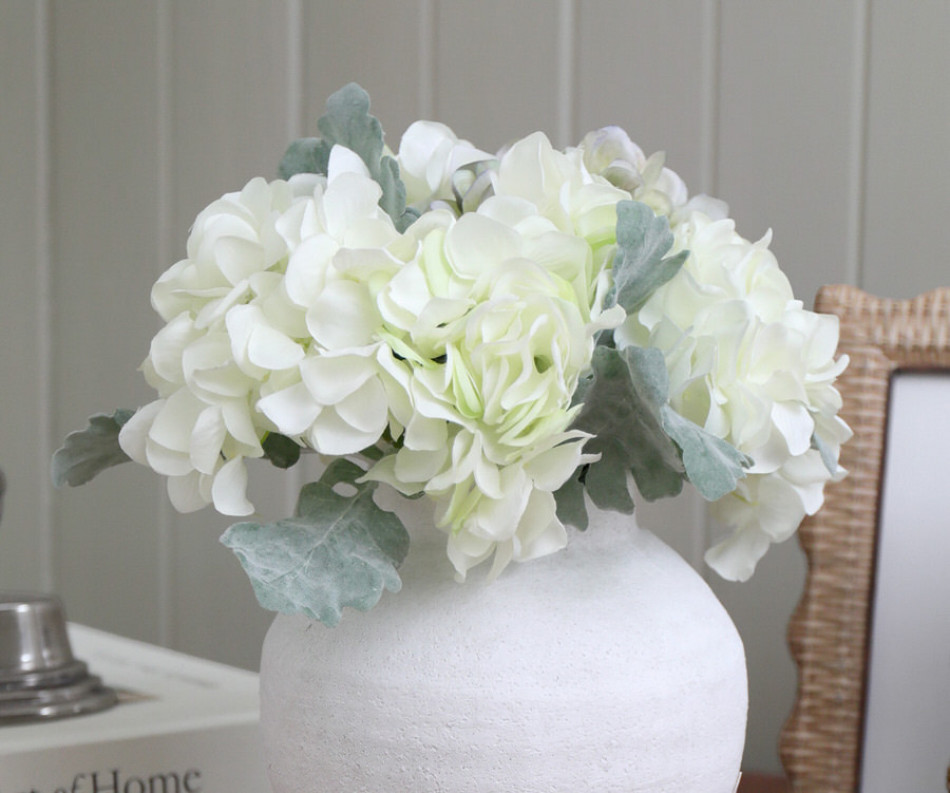 Soft Greens Hydrangea Bouquet