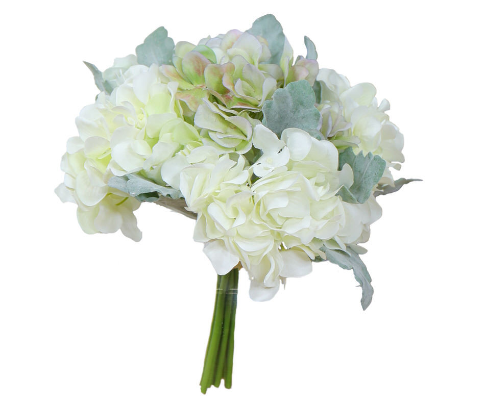 Soft Greens Hydrangea Bouquet