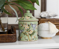 Morningside Green Blossom Ginger Jar