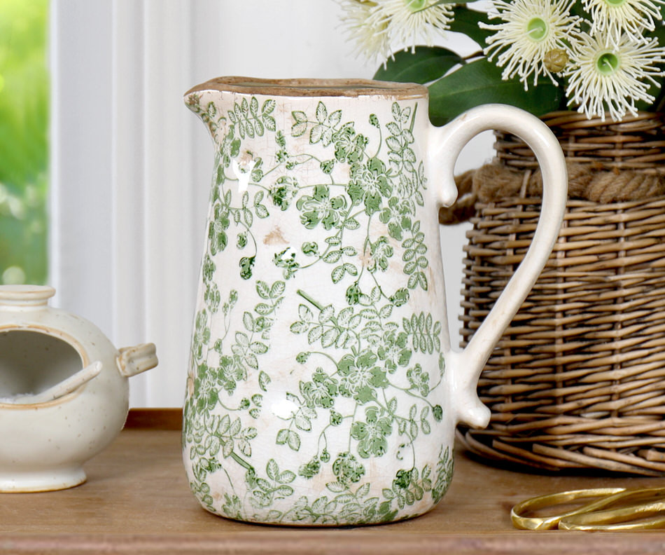 Large Greenaway Floral Jug