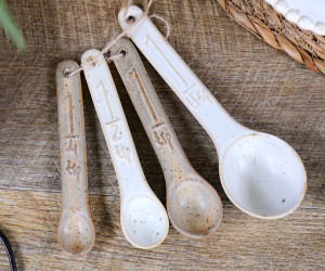 Set of 4 Ashbury Ceramic Measuring Spoons