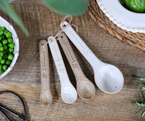 Set of 4 Ashbury Ceramic Measuring Spoons