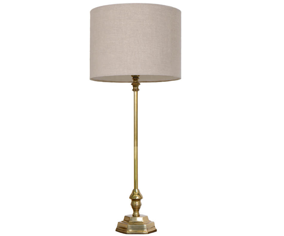 Astoria Hexagon Antique Gold Lamp Base