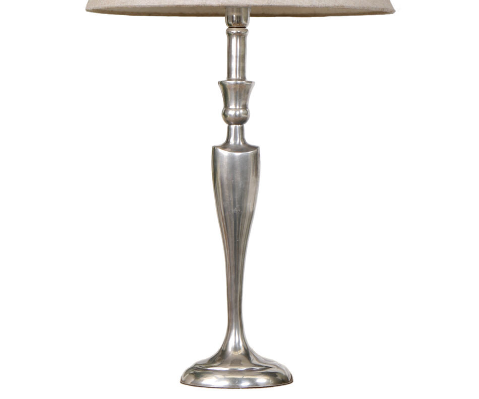 Diana Antique Silver Lamp Base