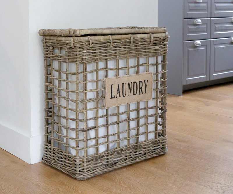 Porto Laundry Basket - Tall Storage Basket with Lid