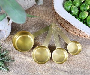 Set 4 Linton Gold Measuring Cups