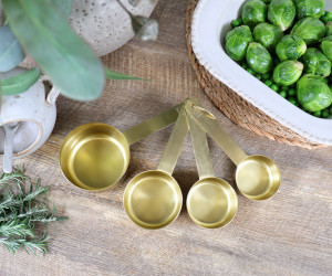 Set 4 Linton Gold Measuring Cups