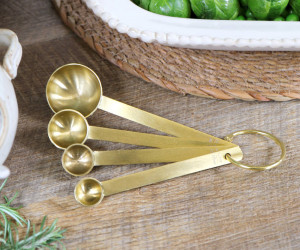 Set 4 Linton Gold Measuring Spoons