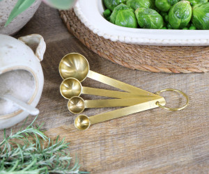 Set 4 Linton Gold Measuring Spoons