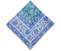 Set 4 Floria Aqua Blue Floral Napkins